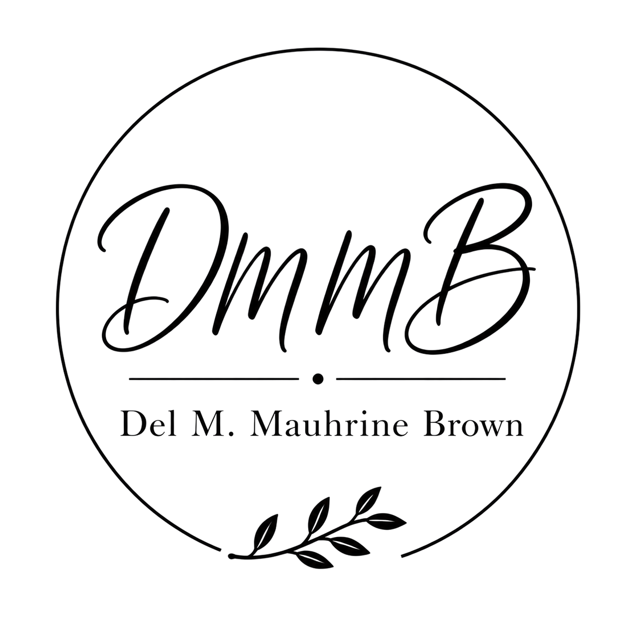 Del M. Mauhrine Brown monogram